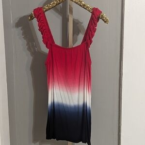 Lane Bryant Ruffle Strap Tank Top Nwt!